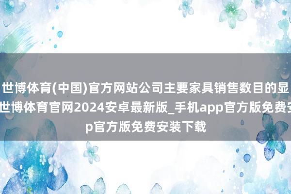 世博体育(中国)官方网站公司主要家具销售数目的显贵增多-世博体育官网2024安卓最新版_手机app官方版免费安装下载