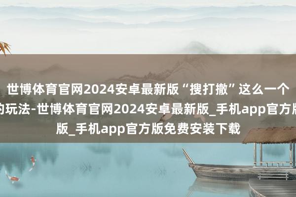 世博体育官网2024安卓最新版“搜打撤”这么一个原先较为小众的玩法-世博体育官网2024安卓最新版_手机app官方版免费安装下载