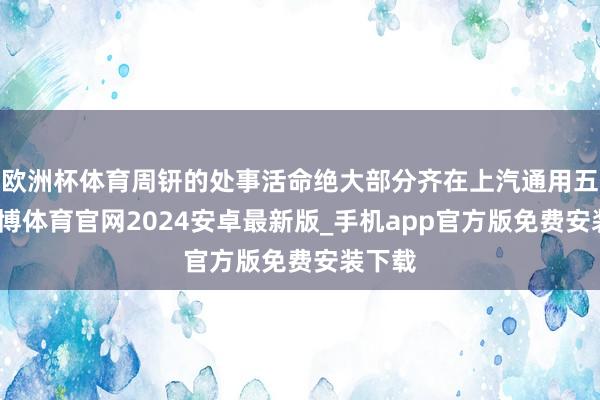 欧洲杯体育周钘的处事活命绝大部分齐在上汽通用五菱-世博体育官网2024安卓最新版_手机app官方版免费安装下载