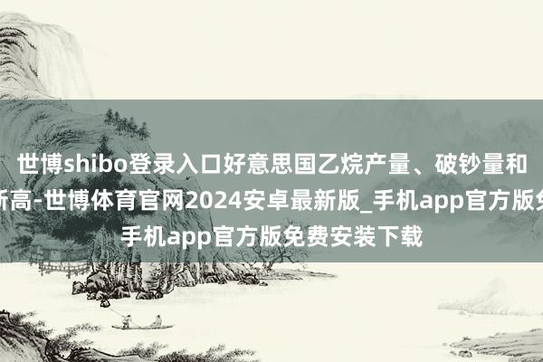 世博shibo登录入口好意思国乙烷产量、破钞量和出口量创下新高-世博体育官网2024安卓最新版_手机app官方版免费安装下载